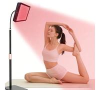 Red Light Therapy Lamp for Face & Full Body, 660 nm/850 nm Dual Wavelengths, 100 LED with Adjustable Stand, Brightness & Timer, 360° Flexible Gooseneck - Home Use