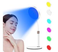 Red Light Therapy Lamp with Base - 7 Color, 100LED Deep Red Light for Face, Neck, Body & Knee