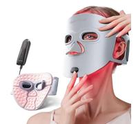 Red Light Therapy Mask, 280 LED Face Mask Therapy with Triple-chip LEDs, 4 Light Modes, Remote Control, Includes Eye Protection, FDA Approved Professional Skincare Device at Home
