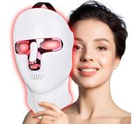 Red Light Therapy Mask for Face - Cordless LED Light Therapy Mask with 7 Colors, USB-C Rechargeable, Infrared & Near-Infrared for Skin Care, Home, Travel, Yoga, Sleep