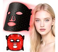 Red Light Therapy Mask for Face, Cordless LED Mask Light with 7 Colours Near Infrared for Beauty Skincare, 108 LED Beads with Remote and Eye Protection