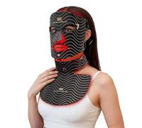 Red Light Therapy Mask for Face&Neck - 4 Light Modes with 850nm NIR, Red,Yellow&Blue LED Light Therapy, 2600mAh Rechargeable LED Face Mask for Anti-Aging, Skin Firming&Radiant Glow at Home