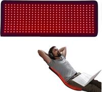 Red Light Therapy Mat Blanket, 360PCS LEDs Red Light Therapy Mat with 660nm and 850nm Near Infrared Light Redlight, Time &Brightness Adjustable for Waist Back Shoulder Muscle Pain Relief
