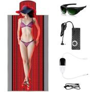 Red Light Therapy Mat for Full Body,71×34inch Physiotherapy Sleeping Bag, 1370pcs LED Red Light, 660nm Red Light 850nm Near Infrared Therapy Mat