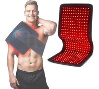 Red Light Therapy Pad for Body, Infrared Therapy Wrap Pad with 660nm & 850nm Wavelengths, Time & 5 Brightness Adjustable for Waist Back Shoulder Muscle Pain Relief