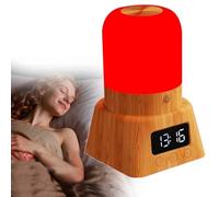 Red Light Therapy Sleep, Red Night Light Desk Lamp with 670nm Wavelength, Touch Contro-l with 2 Distinct Color Modes, Rechargeable Long Lasting Sleep Lamp for Bedroom,Nursery, Reading