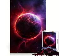 Red Lightning Planet 1000 Piece Jigsaw Puzzles for Adults Jigsaw Mind Play Home Pastime Clean Edge Lovely Present (38x52cm)