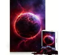 Red Lightning Planet Jigsaw Puzzles 1000 Pieces for Teenagers Logic Game Warm Time Precise Cut Art Collection Piece (38x26cm)