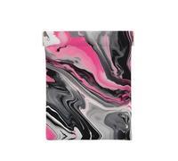 Red Line Firefighter Usa Flag Print Leather Coin Purse, Small Change Pouch Wallet,Squeeze Coin Purse Pouch For Men Women, Pink Abstract Marble Gray Artistic, One Size, Fashion