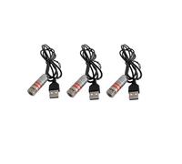Red line Laser Module, Industrial Laser Module, Adjustable Focus, line Length 39″USB Connector Diameter 12mm(traverse-3pack)