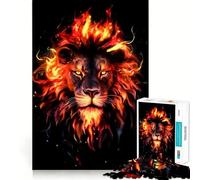 Red Lion Head 1000 Piece Jigsaw Puzzles for Teenagers Boost Memory Gentle Relax Premium Cut Bday Surprise (38x52cm)