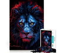 Red Lion Head 1000 Pieces Jigsaws Adults Puzzles Gifts Mind Challenge Toy Easy Leisure Precise Cut (50x75cm)