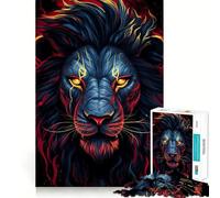 Red Lion Head Hard Jigsaw Puzzle for Adults 1000 Pieces Pure Logic Toy Home Activity Clean Cut Lovely Gift (50x75cm)