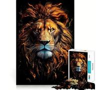 Red Lion Head Jigsaw Puzzles 1000 Pieces for Teenagers Raise Memory Easy Leisure Clean Edge Xmas Surprise (38x26cm)