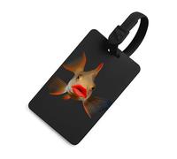 Red Lipped Batfish Luggage Tags for Suitcases Handbag Tag Labels Travel Accessories Privacy Cover ID Label