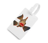 Red Lipped Batfish Luggage Tags for Suitcases Handbag Tag Labels Travel Accessories Privacy Cover ID Label