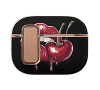Red Lips And Cherries Printed Case Compatible for Airpods Pro 2 Earbud Cases Earphone Protective Covers