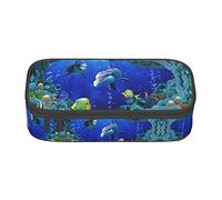 Red Lips Getting Ready to Kiss A Frog Large Pencil Case for Girls and Boys, Aesthetic Pencil Bag with Multi Compartments for Adults, Office Stationary Organizer Practical for Kids Teenage Women Men
