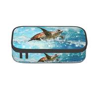 Red Lips Getting Ready to Kiss A Frog Large Pencil Case for Girls and Boys, Aesthetic Pencil Bag with Multi Compartments for Adults, Office Stationary Organizer Practical for Kids Teenage Women Men
