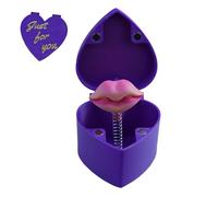 Red Lips in a Box, Printed Red Lips in a Surprise Pop up Gift Box | Red Lips Gag in a Box, Gagging Gimmick Props, Funny Prank Surprise Toy for Valentine's Day