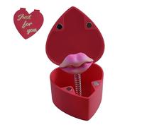 Red Lips in a Box, Printed Red Lips in a Surprise Pop up Gift Box | Red Lips Gag in a Box, Gagging Gimmick Props, Funny Prank Surprise Toy for Valentine's Day