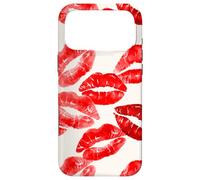 Red Lips Lipstick Kiss Kisses Women Girls Pattern Case for iPhone 17 Pro Max