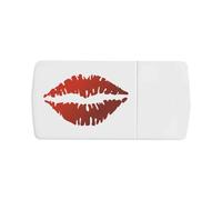 'Red Lips' Pill Box with Tablet Splitter (PI00034009)