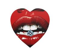 Red Lips with Diamond Fridge Magnets Mini Strong Refrigerator Magnet for Home Kitchen Office Decor, Magnetic Decorative Magnet Stickers Housewarming Gifts for Women Man