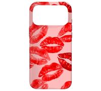 Red Lipstick Kisses On Pink Lips Kiss Women Girls Coquette Case for iPhone 17 Pro Max