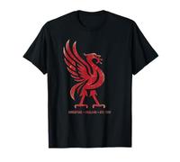 Red Liverpool England Est. 1207 Colossal Liverbird Aged T-Shirt