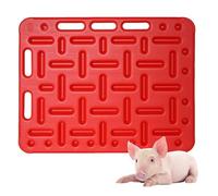 Red Livestock Sorting Panel - Lightweight Animal Guide Panel with Handle for Pig, Cattle, Sheep, Goats - 1.3 In Thick Livestock Barrier for Farms And Ranches(Small)