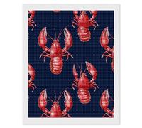 Red Lobster Diamond Painting Kits for Adults Full Round Dril Diamond Art for Home Wall Decor 16"x20"