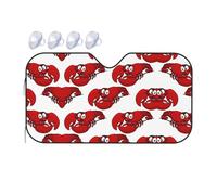 Red Lobster Print Printing Upgrade Car Windshield Sun Shade Protect Car From Sun Rays Heat Damage,Vehicle Accessories