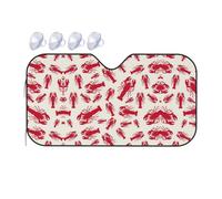Red Lobster Printing Upgrade Car Windshield Sun Shade Protect Car From Sun Rays Heat Damage,Vehicle Accessories