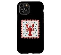 Red Lobster With Blue Polka Dots Pattern Case for iPhone 11 Pro