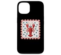Red Lobster With Blue Polka Dots Pattern Case for iPhone 13