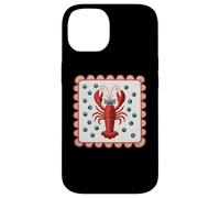 Red Lobster With Blue Polka Dots Pattern Case for iPhone 14