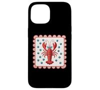 Red Lobster With Blue Polka Dots Pattern Case for iPhone 15