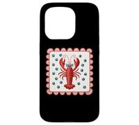 Red Lobster With Blue Polka Dots Pattern Case for iPhone 15 Pro