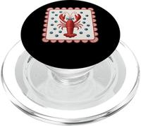 Red Lobster With Blue Polka Dots Pattern PopSockets PopGrip for MagSafe