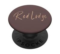 Red Lodge Montana Vintage elegant design PopSockets Adhesive PopGrip