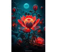 Red Lotus Flowers Jigsaw Puzzles for Adults 500 Pieces Educational Toys Challenging Game 500 Piece Puzzles for Adults for The Whole for Women Gifts for Men