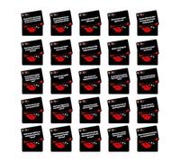 Red Love Coupons for Coupons, Romantic Love Coupons, Waterproof Playing Cards Decks 50 Pieces, Dedicated Card Deck Sets Clearly Printed Text for Romantic Gestures and Cit