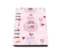 Red Love Hearts and Mon Amour Notebook A5, Pu Leather Notebooks, Lined Paper Pretty Notebook 180Pages/90Sheets, Lined Book for Journaling Writing, Work Book for Work, College Essentials Journal Diary