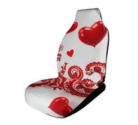 Red Love Little Dragon Car Seat Covers Universal, 1PCS Carseat Protector - Stretchable Fabric, Anti-Slip Elastic Car Seat Protector for Cars, SUV, Trucks