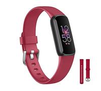 Red Luxe Straps Compatible with Fitbit Luxe Watch Bands Wrist Strap for Men Women Colorful Silicone Sport Watchband Bracelet Bangle Wristband Replacement Accessories with Metal Buckle Small Wrist