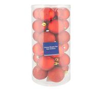 Red Luxury Bauble Set 24cm x 6cm