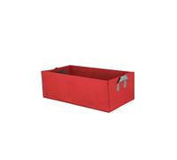 (Red, M) Garden Grow Bags Herb Flower Vegetable Planters Rectangle Non Woven Coco Peat Grow Bags Home Garden Seedling Bags