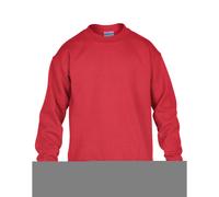 (Red, M) Gildan Childrens Crewneck Sweatshirt