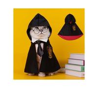 (Red, M) Harry Potter Cat Dog Cloak Harry Potter Pet Cloak Magic Academy Clothes
